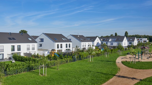 Ein Wohnviertel im Grünen