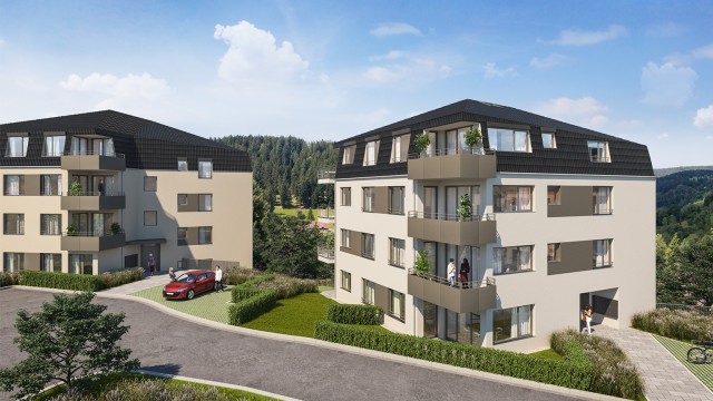 Wohnbauprojekt der Wüstenrot Haus- und Städtebau GmbH Planung Mehrfamilienhaus