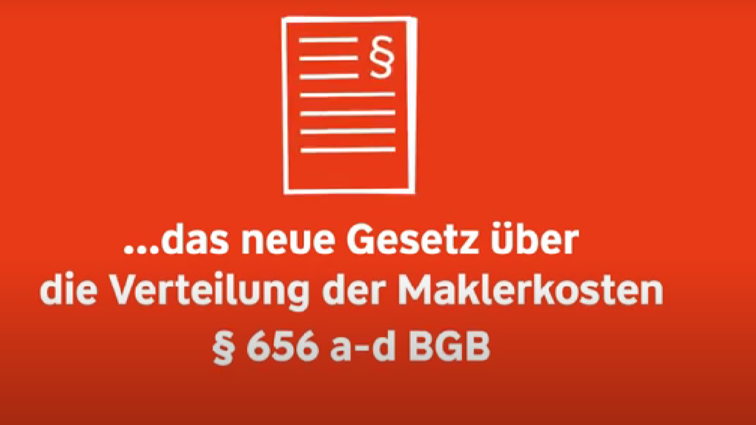 Neues Gesetz über die Verteilung der Maklerkosten | Wüstenrot Immobilien